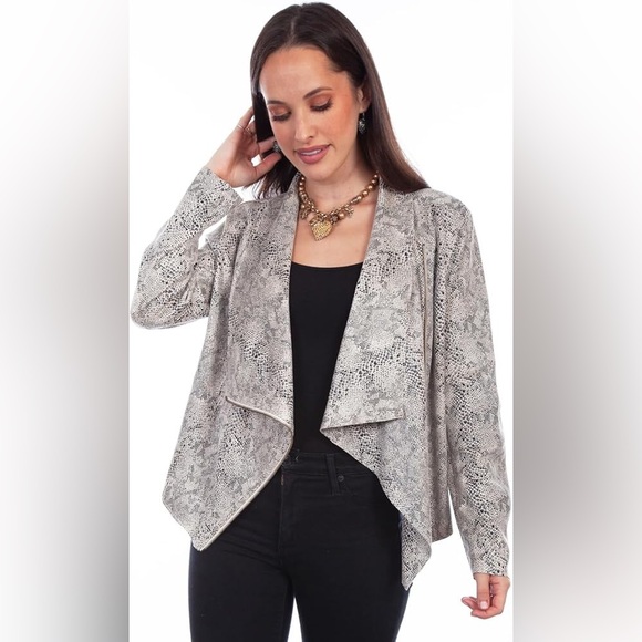 BLANKNYC Jacket Vegan Snakeskin In Snake Eyes Size XS NEW - Picture 7 of 16